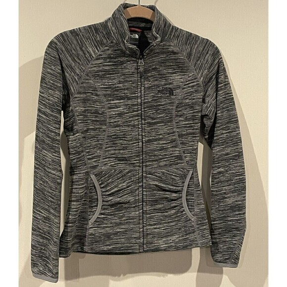 The North Face Fleece Full Zip Gray Jacket Sweater Womens XS - Picture 1 of 11